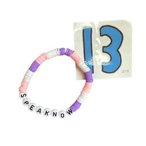 Taylor swift speak now friendship bracelet with 13 tattoo!